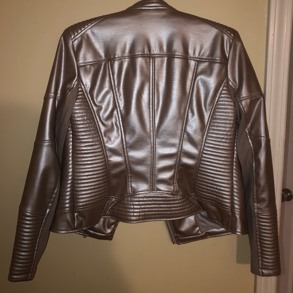 Light pink leather jacket - Picture 4 of 5